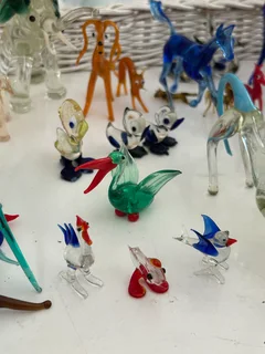 Vintage glass animals