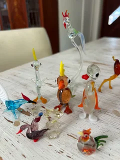 Vintage glass animals