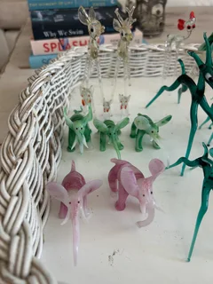 Vintage glass animals