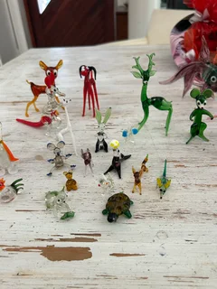 Vintage glass animals