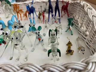 Vintage glass animals