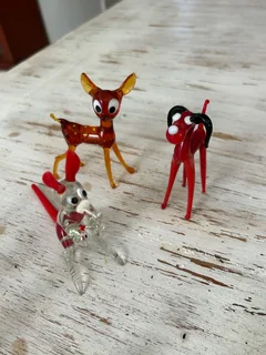 Vintage glass animals