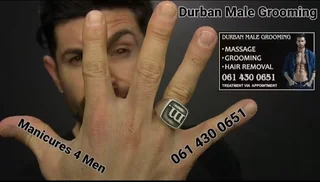 Professional Male Grooming services in Durban North, hair removal treatments, Pelvic hair removal.