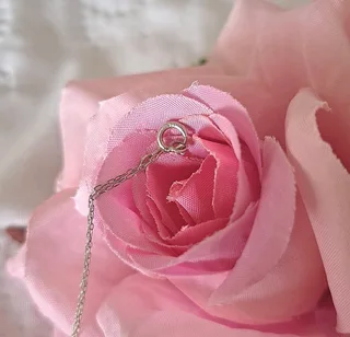 Genuine 925 Sterling Silver key pendant with chain