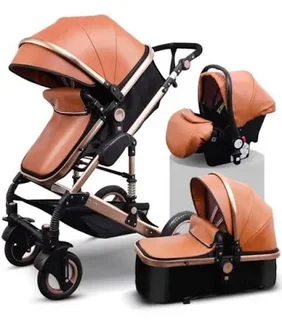 3 in 1 Belecoo  &#34;Tan color&#34; 530WC Stroller  set plus 3 in 1 Mastella swing