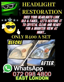 Does your vehicle have cloudy faded headlights... lets restore it