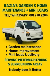 BAKKIE WITH DRIVER FOR HIRE