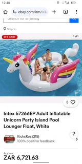 Island pool lounger float white for sale