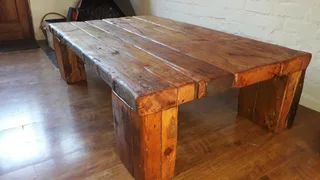 Magnificent railway sleeper coffee table