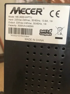 Mecer UPS  (ME-3000-WPTU)