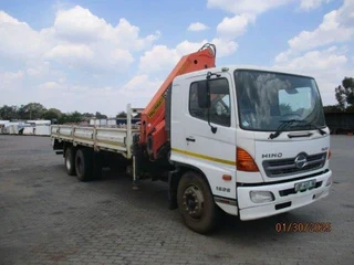 2012 Hino 500 Series 1626 Dropside With Palfinger Pk18500 Crane