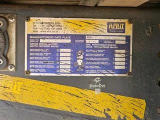 2017 AFRIT TRI AXLE 55M3 WALKING FLOOR TRAILER