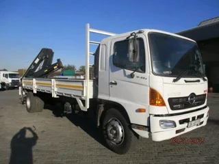 2009  Hino 500 Series 15-258 Dropside With Hiab 144 Crane