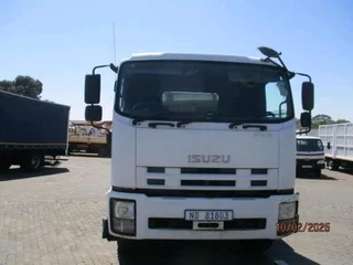 2014 Isuzu FVZ1400 Dropside Truck with Fassi 215 crane