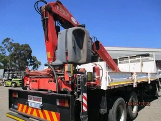 2014 Isuzu FVZ1400 Dropside Truck with Fassi 215 crane
