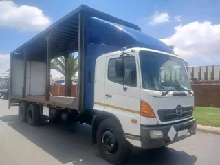 2007 HINO 500 SERIES 15-258 12TON CURTAINSIDE TRUCK