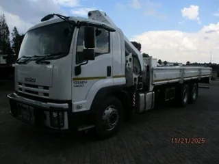 2015 ISUZU FVZ1400 DROPSIDE TRUCK WITH HIAB  P20000 XL CRANE
