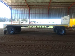 2010 JME 14Ton Two-Axle 8m Drawbar Flat Deck Trailer