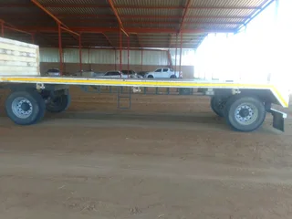 2010 JME 14Ton Two-Axle 8m Drawbar Flat Deck Trailer