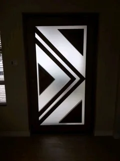 Obscured frosted vinyl applications