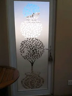 Obscured frosted vinyl applications