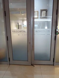 Sandblast vinyl,tinting,signage