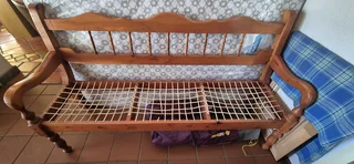 Oregon pine vintage bench