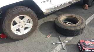 Flat tyre exchange