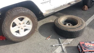 Flat tyre exchange