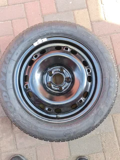 VW POLO 15IN B/NEW STEEL RIM AND TYRE