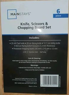 FLASH SALE - Mainstays 6 piece knife sets