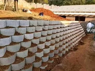 Retaining wall team