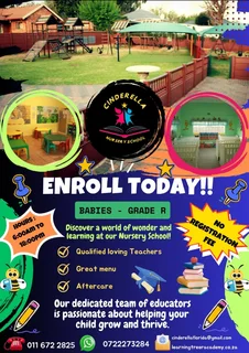 Nursery school 3 months to 6years and  aftercare.