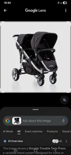 Double trouble twin pram