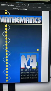 N3 &amp; N4 mathematics textbook wanted