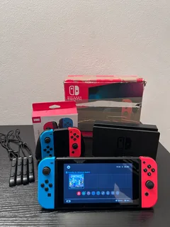 Nintendo Switch + Docking Station + Joy-Con Controller + Extra Joy-Cons