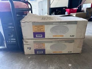 Brand New Zebbies “Circa” Ceiling Lights – White (Set of 2)