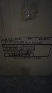 Cupboard handles bought from gelmar a box of 120 R6 each.Screw drivers star 200mm R12 each.