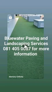 Bluewater paving and landscaping services.