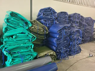 6m  X 6m,9m X 9m,10m X 9m,12m X 9m,16m X 9m,18m X 9m Quality Pvc Truck Tarpaulins And Cargo Nets