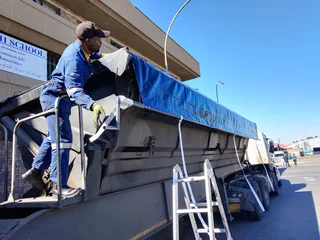 Ready Made,quality Pvc Truck Tarpaulins And Cargo Nets For Superlink And Tri-axle: 0738792098