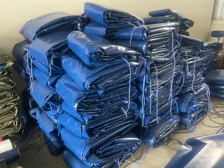 Tarpaulins,cargo Nets,ratchets,corner Plates,tipper Covers,chains,binders,chicken House Curtains Etc