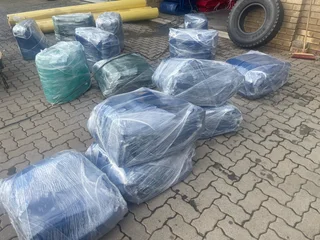 Tarpaulins,cargo Nets,ratchets,corner Plates,tipper Covers,chains,binders,chicken House Curtains Etc