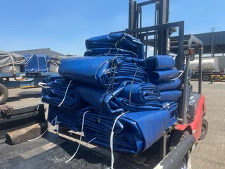 tarpaulins,cargo nets,ratchets,corner plates,tipper covers,chains,binders,chicken house curtains etc