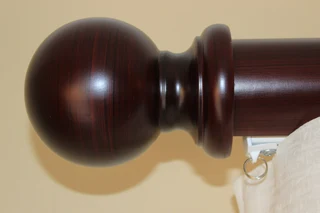 Curtain poles. ( wood )