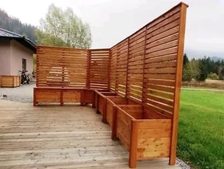 Planter boxes ,trellises and fencing