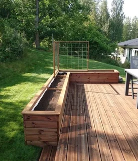 Planter boxes ,trellises and fencing