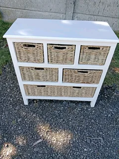 Basket side table drwers
