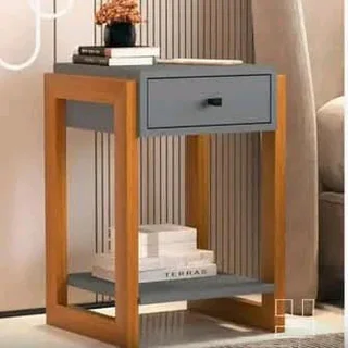 Basket side table drwers