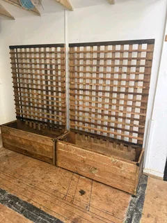 Planter boxes and trellises and fencing